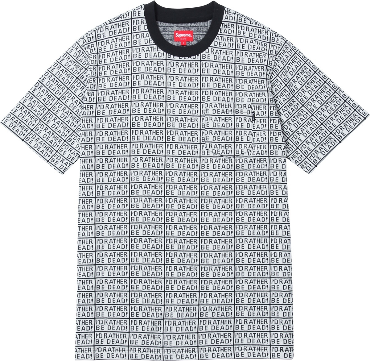 Rather Be Dead S/S Jacquard Top view 2